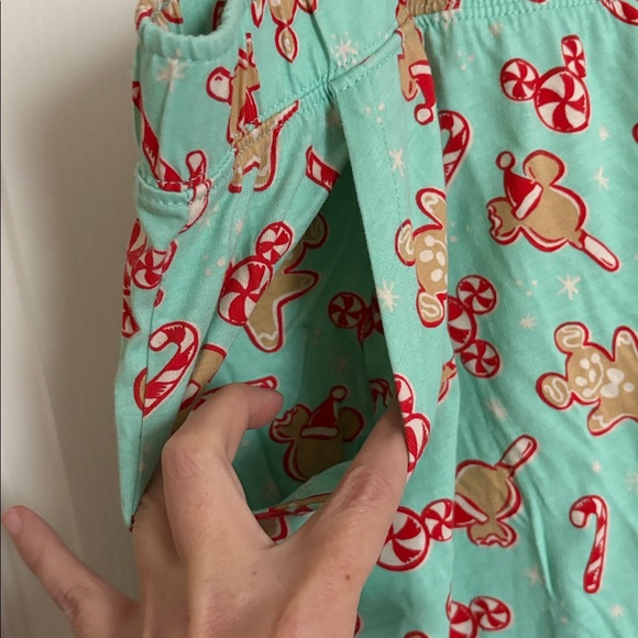 Disney Parks Mint Gingerbread  CandyCane Holiday Christmas Mickey Pajama  Set - Picture 9 of 10